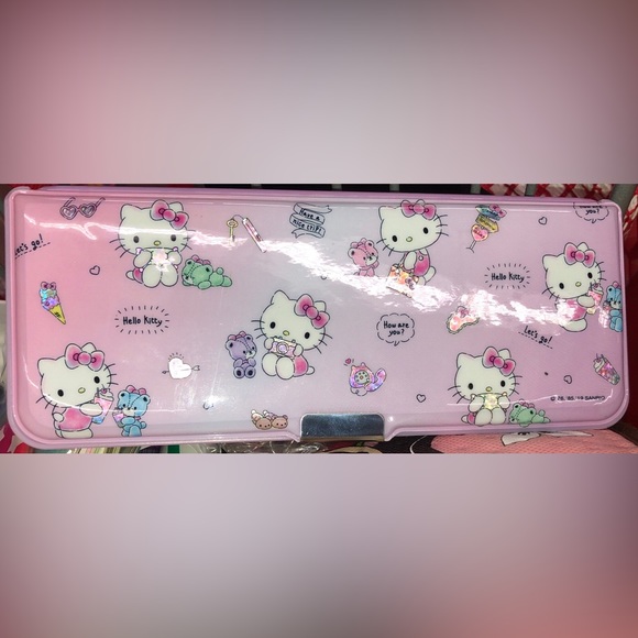 Sanrio HELLO KITTY Stationery Pencil School Kit Case Box - Picture 1 of 5